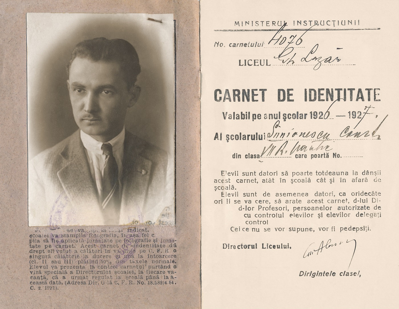 Expoziția temporară „Colegiul Național Lazăr